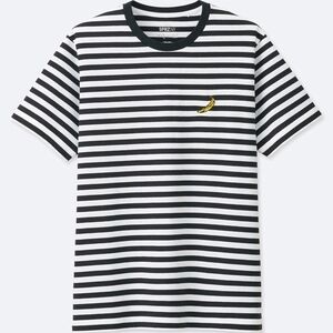 Andy Warhol Banana B&W Striped T-Shirt